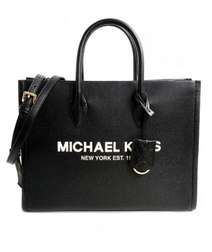 Michael Kors Mirella MD EW Tote Bag Black Multi Leather